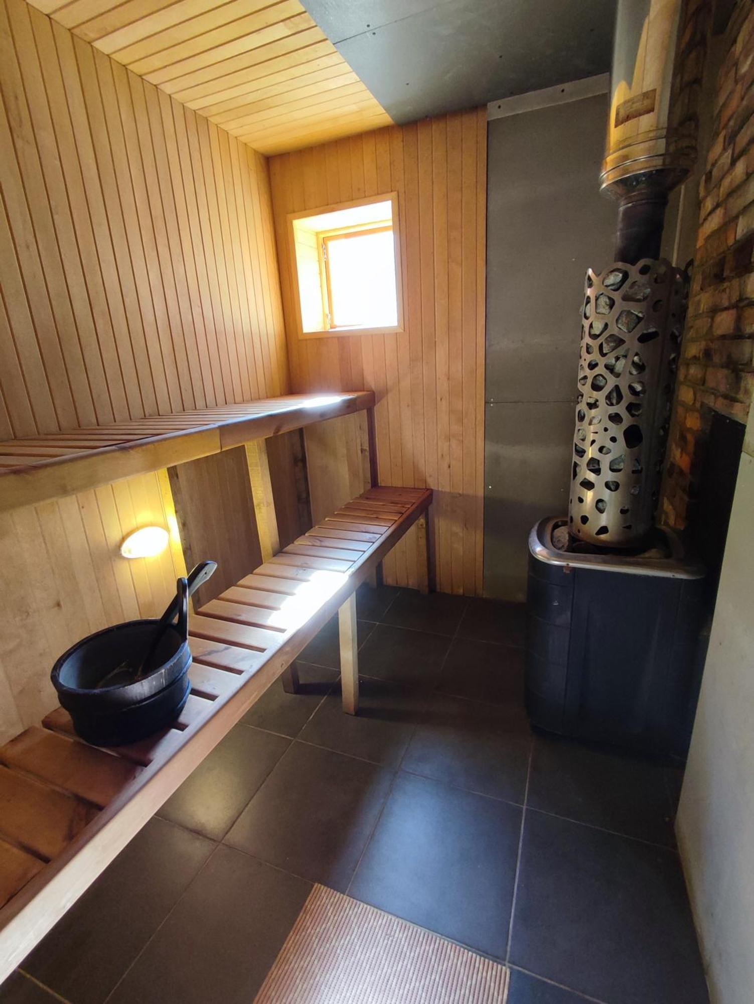 Modern Sauna Cabin In Horse Ranch Liyeplauke Dış mekan fotoğraf